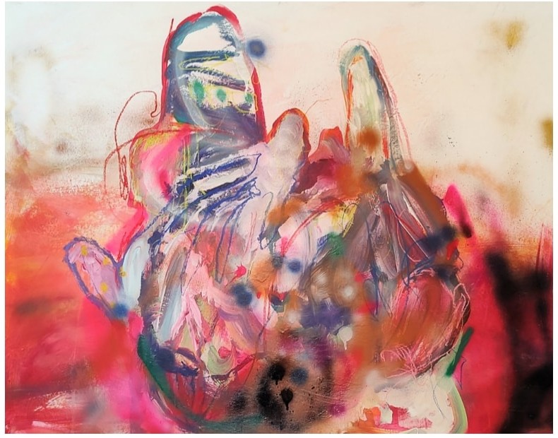 Chromatic Gesture — original painting by Elke Distelrath
